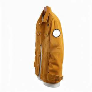 Chaqueta de Mezclilla para Hombre, Hecha de Algodón, con Logotipo Personalizado al por Mayor, Transpirable, para Uso en Exteriores - Product Image 3