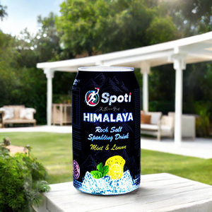 Himalaya 325ml Sparkling Rock Salt Bebida deportiva carbonatada Refrescante Bajo en azúcar Halal Natural Mint Lemon Apple Fruity Soda - Product Image 2