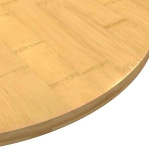 Natural Round Bamboo Tabletop Solid Wood <b>Table</b> Top Replacement Surface Board For Coffee Bar <b>Bistro</b> Dining <b>Table</b> Wholesale - Product Image 4
