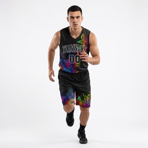 Conjuntos de Uniformes de Baloncesto con Logotipo Personalizado, Jersey de Baloncesto Transpirable, Números y Nombres Personalizados, Entrenamiento al Aire Libre - Product Image 1