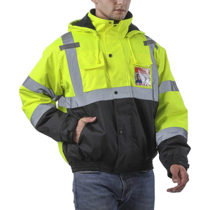 Premium Fabric <b>Workwear</b> <b>Winter</b> Safety Jacket Waterproof Industrial Safety Jacket High Quality Supplier - Product Image 1