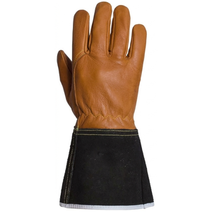 Guantes de soldadura de cuero premium resistentes al calor, guantes de soldadura MIG TIG de alta resistencia para uso industrial, protección contra altas temperaturas - Product Image 2