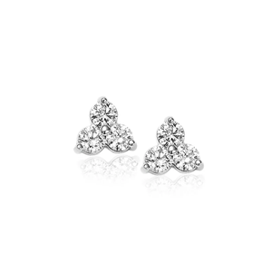 Pendientes de Diamantes con 3 Piedras de 1.25 CT - Product Image 3