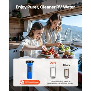 RV Outdoor <b>Water</b> Filtration System Removes Sediments Chlorine Bad Tastes and Odors for <b>Drinking</b>/Washing <b>Water</b> Filter Campers - Product Image 2