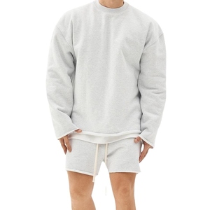 Custom <b>Men's</b> Winter Terry Fabric Print Oversized Hooded <b>Pullover</b> Sweatshirt with 3D Embroidery - Product Image 5