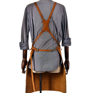 Delantal de Cocina Personalizado de Alta Calidad con Logotipo Personalizado, Delantal de Chef de Cuero y Lona para Restaurante, con Tirantes Cruzados de Algodón para Cocina, Bares y Cafeterías - Product Image 6