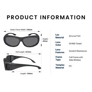 SU1769G-P Polarized UV400 Tinted Sport Sunglasses Unisex with <b>Scratch</b> Resistance - Product Image 2