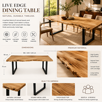 Table à manger pliable en bois massif de haute qualité, écologique, durable, design moderne pour hôtel, appartement, restaurant, vente en gros