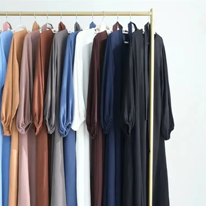 ชุดอาบายะห์มุสลิมแบบเรียบง่าย แขนยาว ระบายอากาศได้ดี ลายดอกไม้  งานแฮนด์เมด  สำหรับสวมใส่ในชีวิตประจำวัน หรือสำหรับการละหมาด - Product Image 2