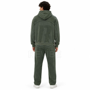 Nuevo Conjunto Deportivo Informal con Capucha, Apliques Bordados, 100% Algodón, Material Duradero, Ajuste Cómodo - Product Image 3