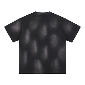 T-shirts graphiques personnalisés OEM pour hommes, impression sérigraphique, style vintage, effet délavé, coupe oversize - Product Image 2