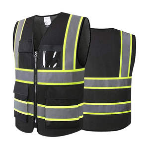 Chaleco de Seguridad Ajustable de Alta Calidad con Múltiples Bolsillos, Parche con Logotipo Reflectante, Chaleco de Seguridad para el Trabajo, Servicio OEM - Product Image 1