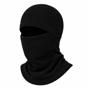 Pasamontañas Negro Personalizado de Tela Elástica de Alta Calidad, Diseño de Cobertura Completa del Cuello, Ajuste Cómodo, Uso Diario - Product Image 2
