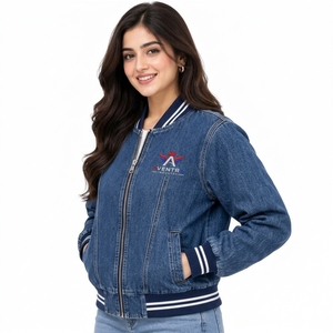 2026 <b>Women</b> Bomber <b>Jacket</b> <b>Windbreaker</b> Breathable Custom Logo Design Plus Size Winter Stand Collar Nylon OEM Service Best Selling - Product Image 6
