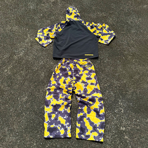 Unisex Camouflage Tracksuit Set Full <b>Zip</b> <b>Hooded</b> Jacket And Pants Quick Dry Sporty Style Autumn Wear For Adults - Product Image 2