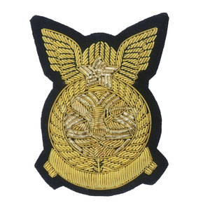 High Quality Bullion Wire Embroidery <b>Badges</b> Patches Handmade Customizable Promotional Safety <b>Pin</b> Whole Sale Custom For Uniform - Product Image 6