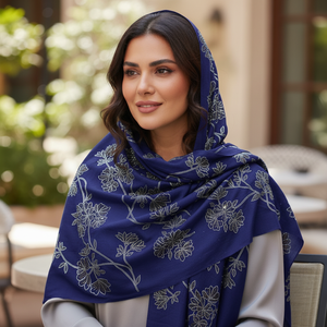 Elegant Merino <b>Wool</b> Stoles for Women Designer Winter <b>Wool</b> <b>Wrap</b> Soft Warm Scarf Swarovski Crystals Traditional Scarves Shawls - Product Image 1