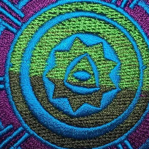 Parches Bordados Personalizados Premium, Ligeros, para Coser, Hechos a Mano, Diseño de Mandala de Geometría Sagrada, Accesorio de Moda para Ropa - Product Image 2