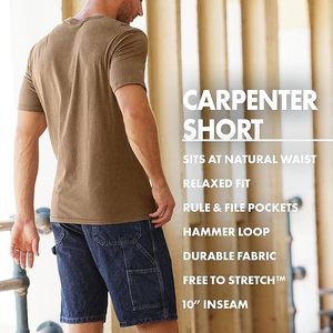 Shorts en jean kaki pour homme, taille mi-haute, décontractés, respirants, avec poches, en tissu tissé, style lavage classique - Product Image 6