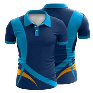 เสื้อคริกเก็ตชายคุณภาพสูง หลายสี บริการ OEM รับทำโลโก้ ชื่อทีม ผ้าโพลีเอสเตอร์ 100% ชุดกีฬา ชุดทีม - Product Image 1