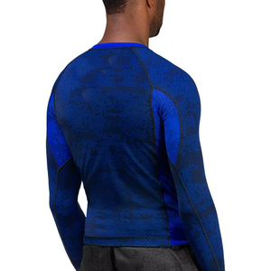 Men's Long Sleeve Breathable Eco-Friendly Anti-Bacterial Rash Guard <b>Surf</b> Shirt BJJ Compression Shirt UPF50+ Quick Dry - Product Image 3