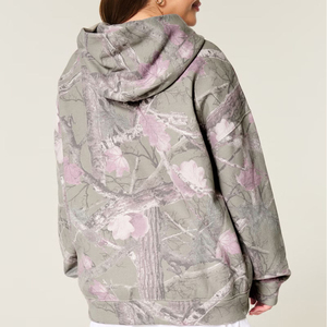 เสื้อฮู้ดดี้ผู้หญิงราคาส่งถูก ทรงหลวม ไหล่ตก ผลิตจากโพลีเอสเตอร์ 100% ระบายอากาศได้ดี สไตล์พูลโอเวอร์ - Product Image 2