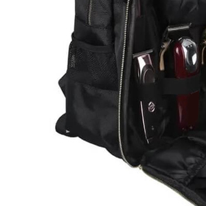 Portable Durable Multi-Function Barber <b>Backpack</b> Nylon/Polyester Material <b>Tool</b> Pockets Side Compartment for Men's Personal Care - Product Image 6