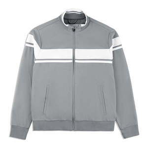 Ensemble de survêtement unisexe gris uni léger à manches longues avec cordon de serrage, pantalon de jogging sportif décontracté avec poches latérales, respirant en polyester - Product Image 2