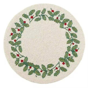Embroidery Seed Beaded Placemat Hand-sewn Bead <b>Kit</b> Beadwork Pattern Set Seed Bead Stitching <b>Kit</b> <b>Weaving</b> Project - Product Image 3