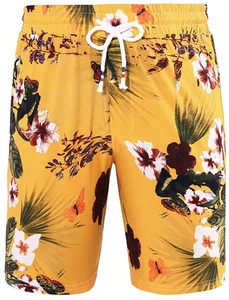 Ensemble d'été respirant à manches courtes pour homme, haut à boutons, tissu personnalisé décontracté à imprimé Floral, vente en gros - Product Image 3
