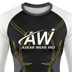เสื้อรัดรูปแขนสั้นผู้ชาย พิมพ์ลายแบบซับลิเมชั่น แห้งเร็ว ผลิตจากโพลีเอสเตอร์ สำหรับออกกำลังกาย ไซส์ผู้ใหญ่ ขายส่ง - Product Image 3