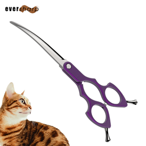 Ciseaux courbés pour animaux de compagnie (chiens et chats) en acier inoxydable 440C, design japonais, fabriqués à Taïwan, modèle 2026 - Product Image 5