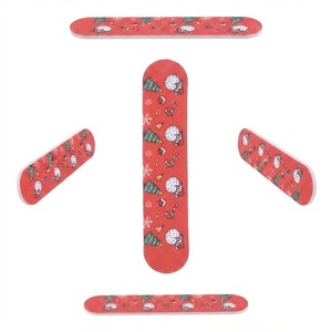BAFA SURGICAL INSTRUMENTS Lime à ongles double face motif zèbre mini, grain 100, rouge, pour manucure et soin des ongles - Product Image 6