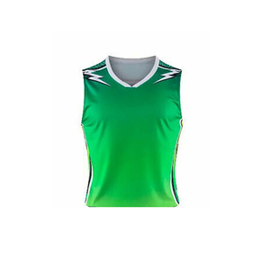 Men Green Gradient <b>Volleyball</b> Uniform Jersey <b>Set</b> Sleeveless V-neck Custom Made New Arrival Low Price Men <b>Volleyball</b> Uniform - Product Image 5