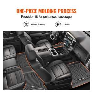 Tappetini auto 3 pezzi per auto Chevrolet Silverado/GMC Sierra 1500 Custom Car stuoie adatti - Product Image 3