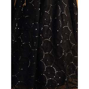 Mesmerizing <b>Black</b> Mirror Work Organza Reception Lehenga Choli for Women - Product Image 1