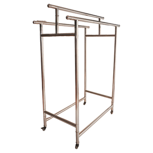 Présentoir portable en métal Bros Display, support de vêtements de luxe pliable et robuste, présentoir de vente au détail moderne, porte-vêtements OEM ODM Vietnam - Product Image 5