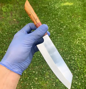 Cuchillo Deba Premium Hecho a Mano de Acero al Carbono con Espiga Completa y Mango de Madera - Proveedor de Cuchillos de Cocina Personalizados - Product Image 2