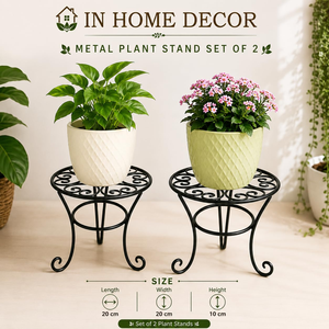 Soporte de Metal Resistente para Plantas, Soporte Redondo para Macetas, Soporte de Hierro para Interiores y Exteriores, Decoración para Balcón, Jardín, Patio y Hogar - Product Image 2
