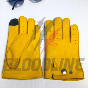 Gants de cyclisme respirants pour quatre saisons, mitaines de moto sportives en cuir noir, gants de cyclisme de style sportif non doublés - Product Image 5