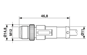 SAC-4P-M12MS/2,0-544 BK - Câble capteur/'actionneur 1326984 - Product Image 2