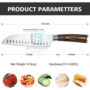 Vente flash, prix bas, couteaux de chef en acier inoxydable de haute qualité et manche en bois, couteaux de cuisine durables et écologiques - Product Image 4