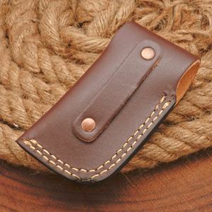 Cuchillo de Bolsillo Plegable de Acero Damasco de Grado Industrial Pasha Enterprises 58HRC con Punta Clip, Mango de Madera Pakka y Hueso, Cuchillo de Caza EDC - Product Image 3