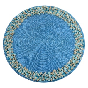 Colored Combo Placemat With Beads Design <b>Round</b> <b>Mats</b> For Home Decor Tableware Dinning Table Party and Wedding Design Pads - Product Image 2