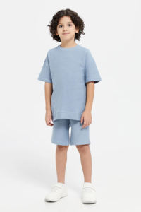 Conjuntos de Camisetas y Pantalones Cortos para Niños y Adolescentes Menores de 5 Años, Ropa Urbana 100% Algodón, Pantalones Cortos Extra Grandes, Conjuntos de Camisetas para Niños - Product Image 3