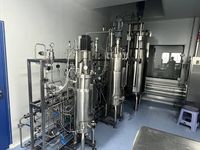 Fermenteur automatique en acier inoxydable de 250 L avec cuve sous pression, commande PLC et moteur pour bioréacteur à virus inactivés