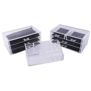 Organisateur de maquillage transparent YF avec 2 petits et 5 grands tiroirs, support de rangement pour cosmétiques - Product Image 4