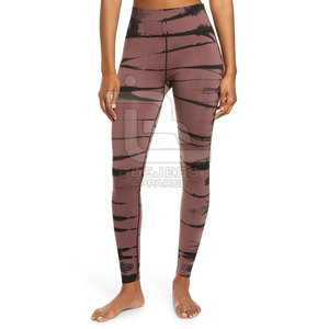 Leggings de yoga de bonne qualité, taille élastique, logo personnalisé, prix bas, vente en ligne. - Product Image 2