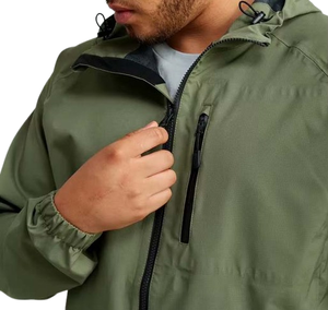 Veste coupe-vent personnalisée de haute qualité avec logo, imperméable, légère, à capuche, coupe-vent, résistante à l'eau pour hommes - Product Image 5