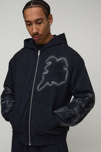 Sudaderas con Capucha Personalizadas para Hombre, de Invierno, de Alta Calidad, 100% Algodón, Corte Regular, Felpa Gruesa, Hombros Caídos - Product Image 4